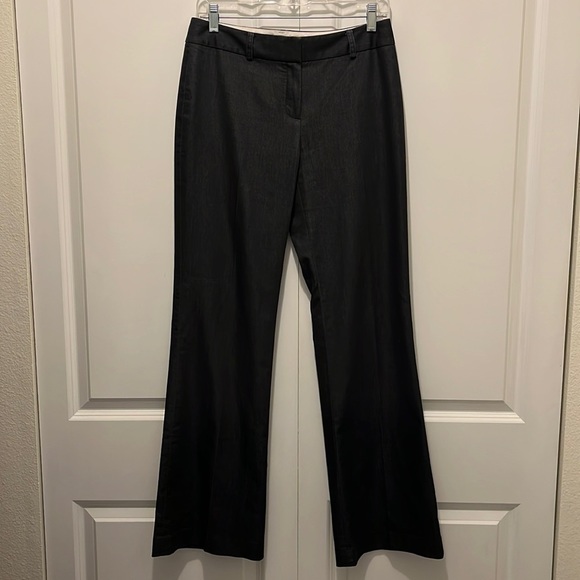 Tahari Gunmetal Gray Trousers/Pants with Bootcut Leg